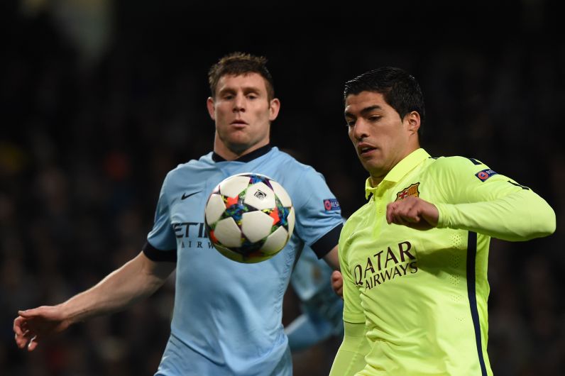 La noche de Luis Suárez. Foto: Reuters.