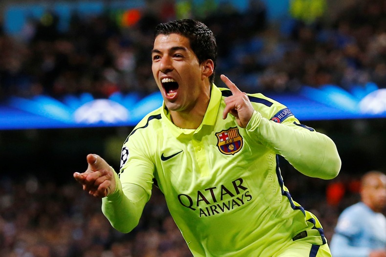 La noche de Luis Suárez. Foto: Reuters.