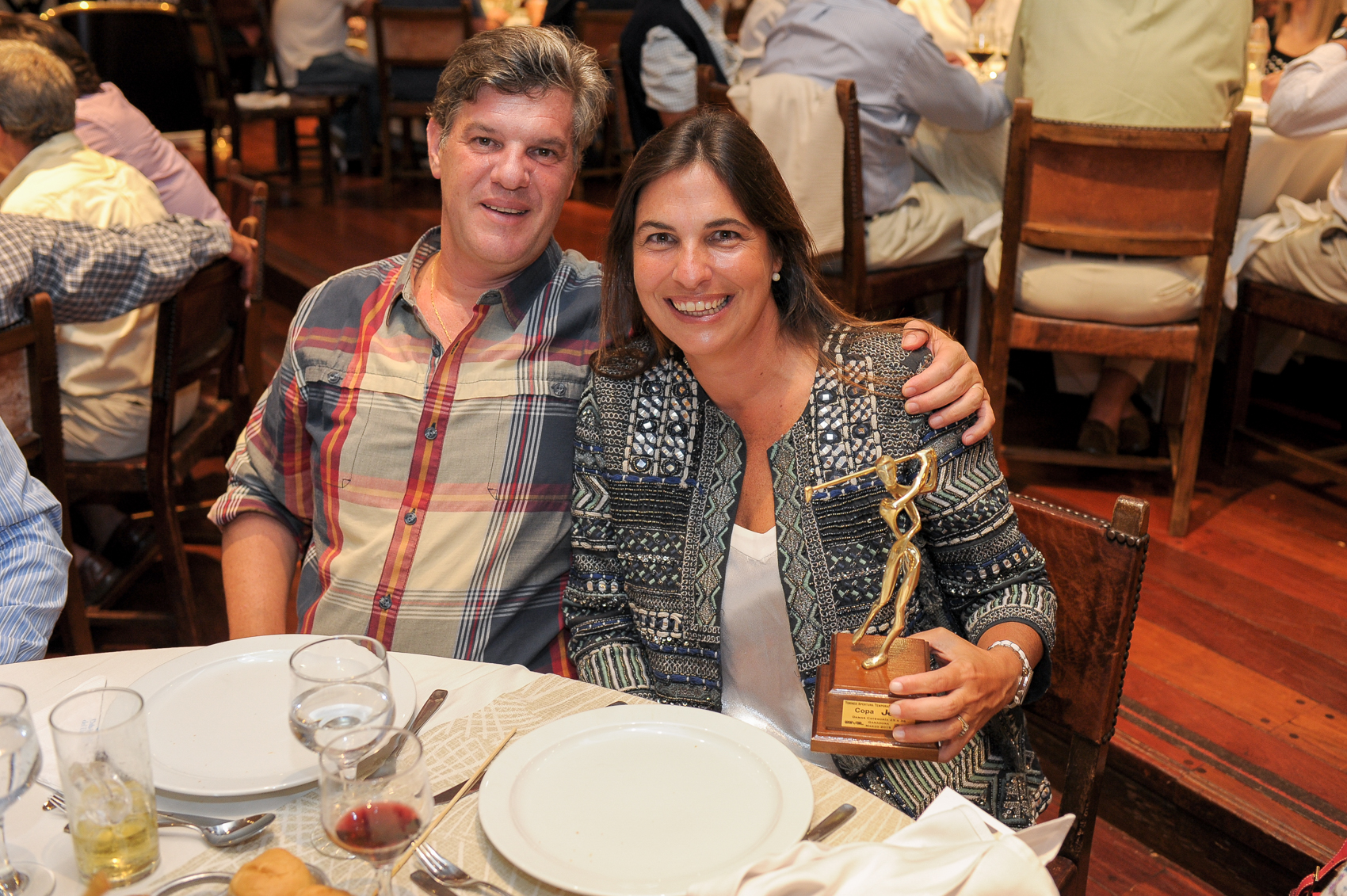 Diego Baldomir, María José Frontini.