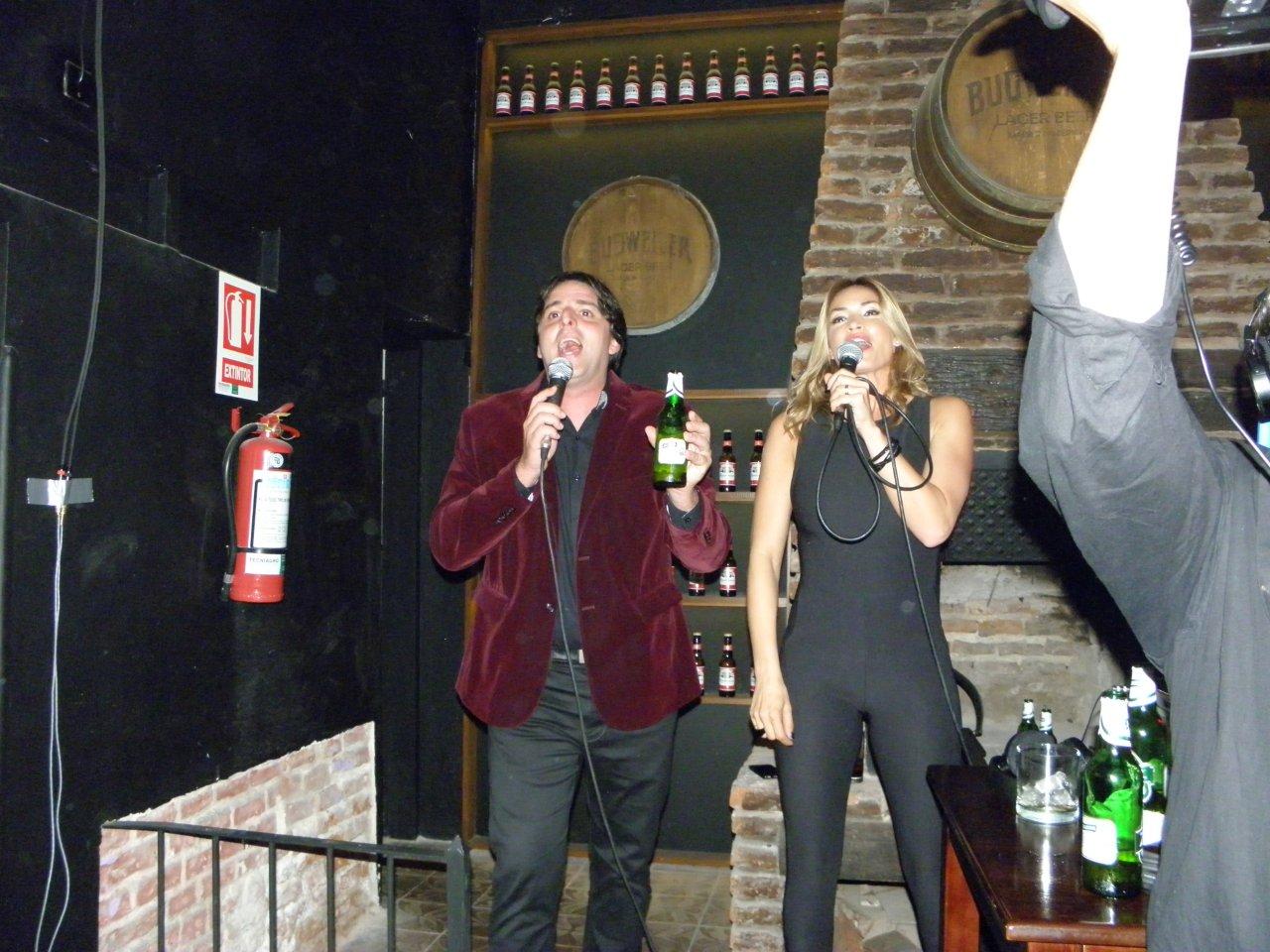 Piñe y Claudia en los festejos por los 10 años de Bendita Tv.