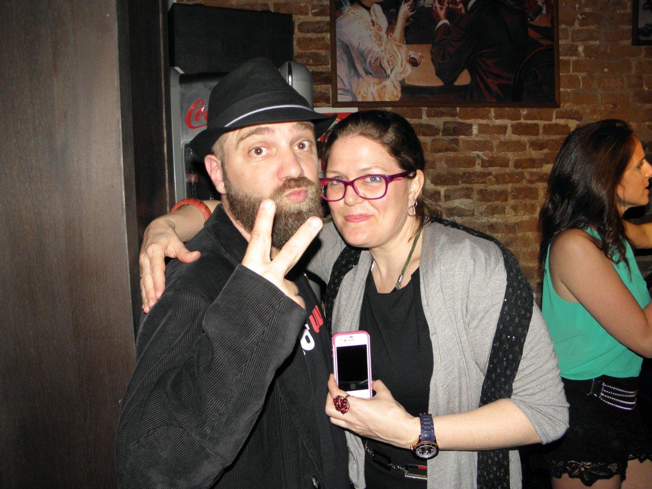 Bruno Cetraro, histórica voz del ciclo, participó de la fiesta.