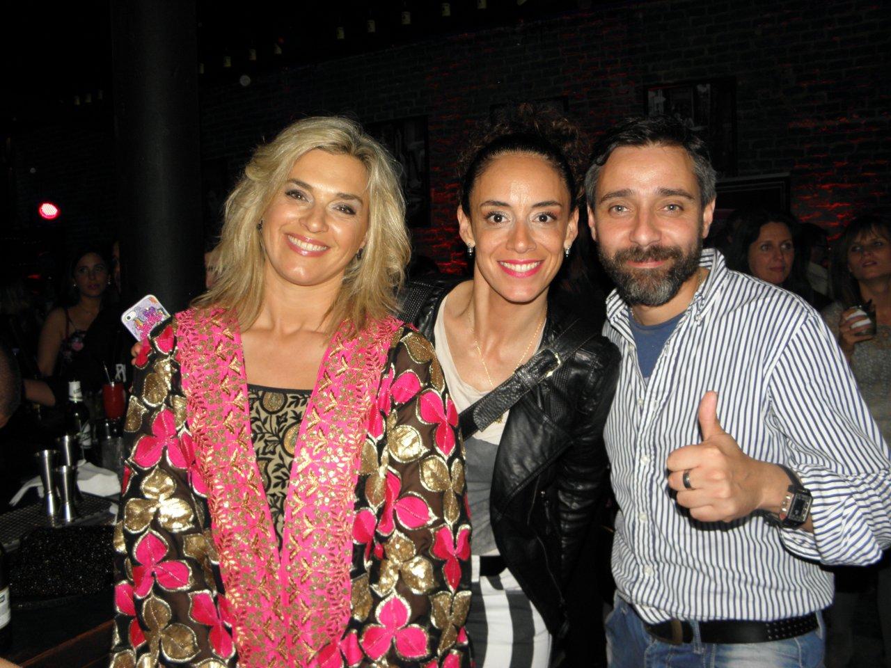Sara Perrone, Emilia Díaz y Daniel Alejandro.