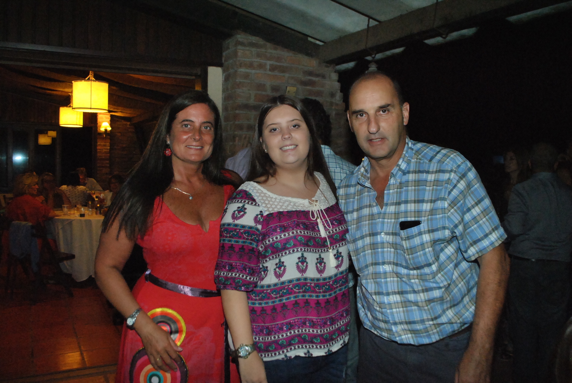 Gabriela Trujillo, Federica y Carlos Plá.