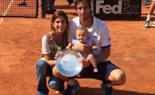 Pablo Cuevas tras vencer el Másters 1000 de Roma. Foto: Archivo El País.