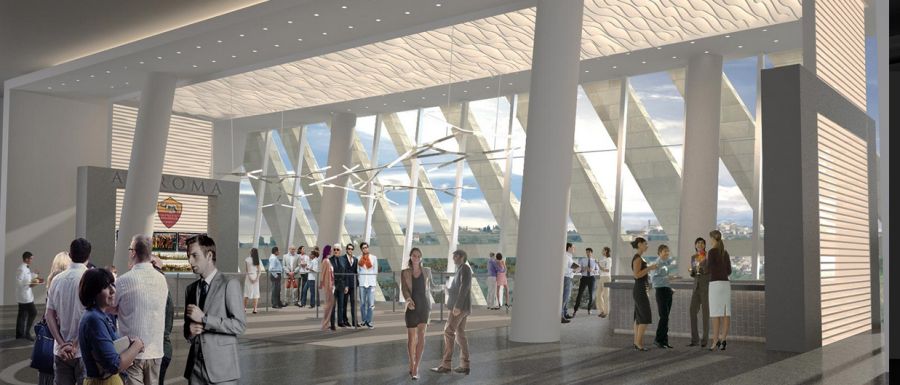 Las instalaciones del Stadio della Roma serán de las más modernas del mundo. Foto: A.S.Roma.