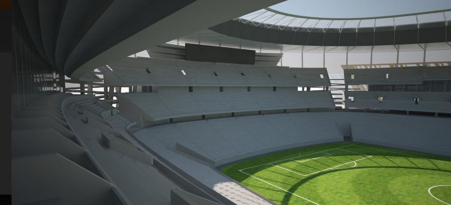 Así será el estadio por dentro. Foto: A.S.Roma.