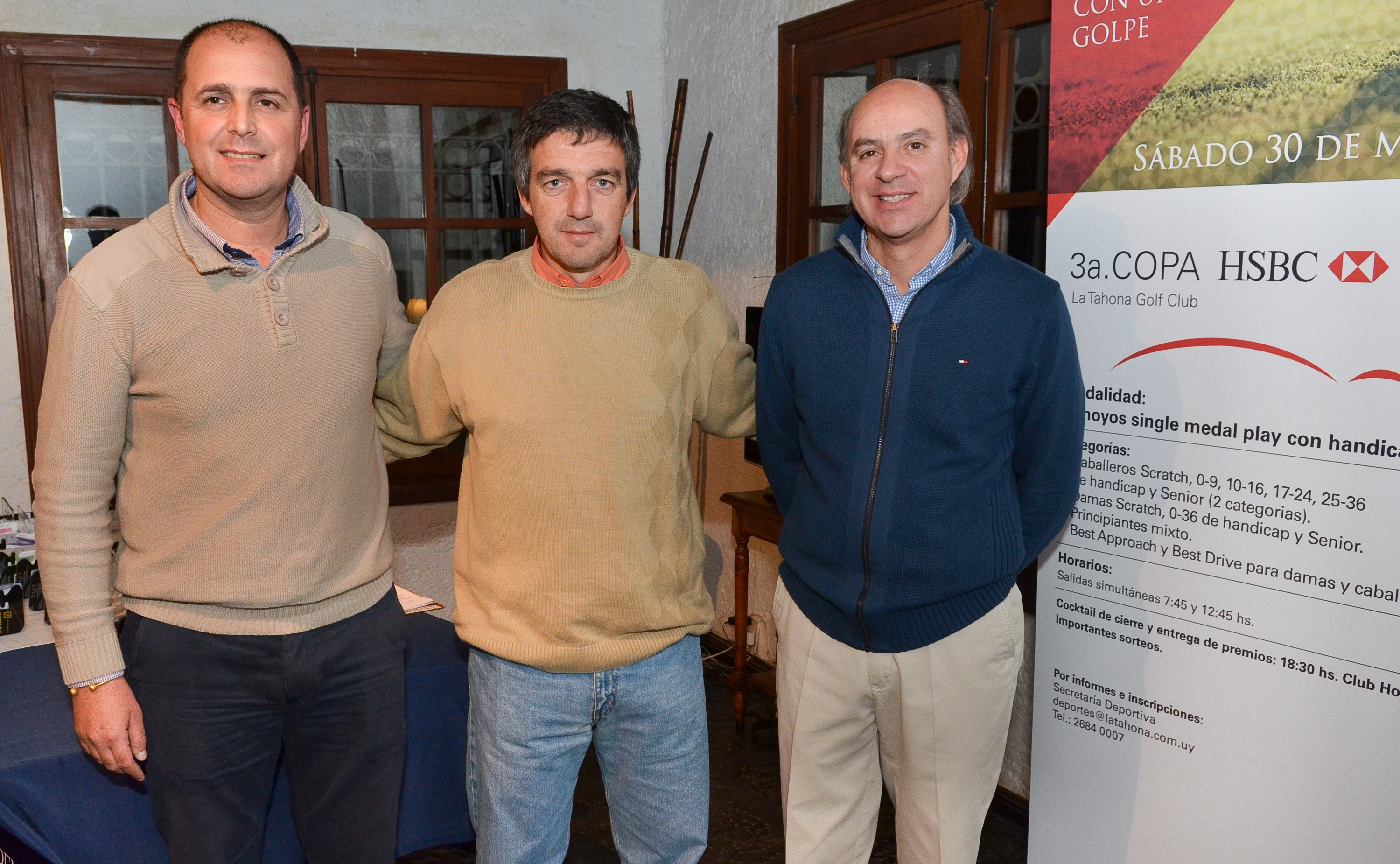 Marcelo Tobler, Carlos Chiarlone, Enrique García de Zúñiga.