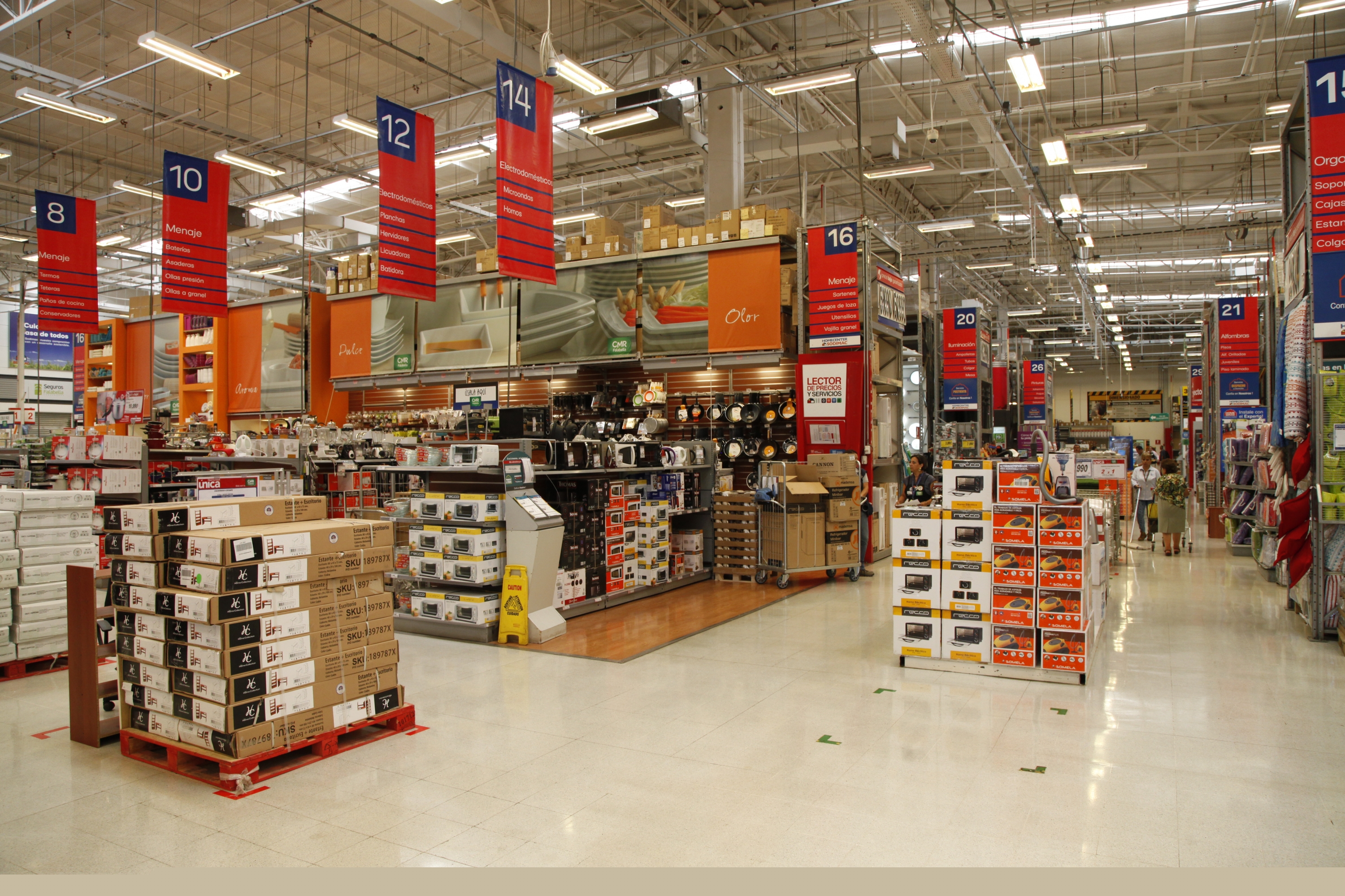 Sodimac. Imagen de una de las tiendas de la cadena en Chile, que se asemeja a la que la firma inaugurará en Uruguay. (Foto: Gentileza Sodimac)