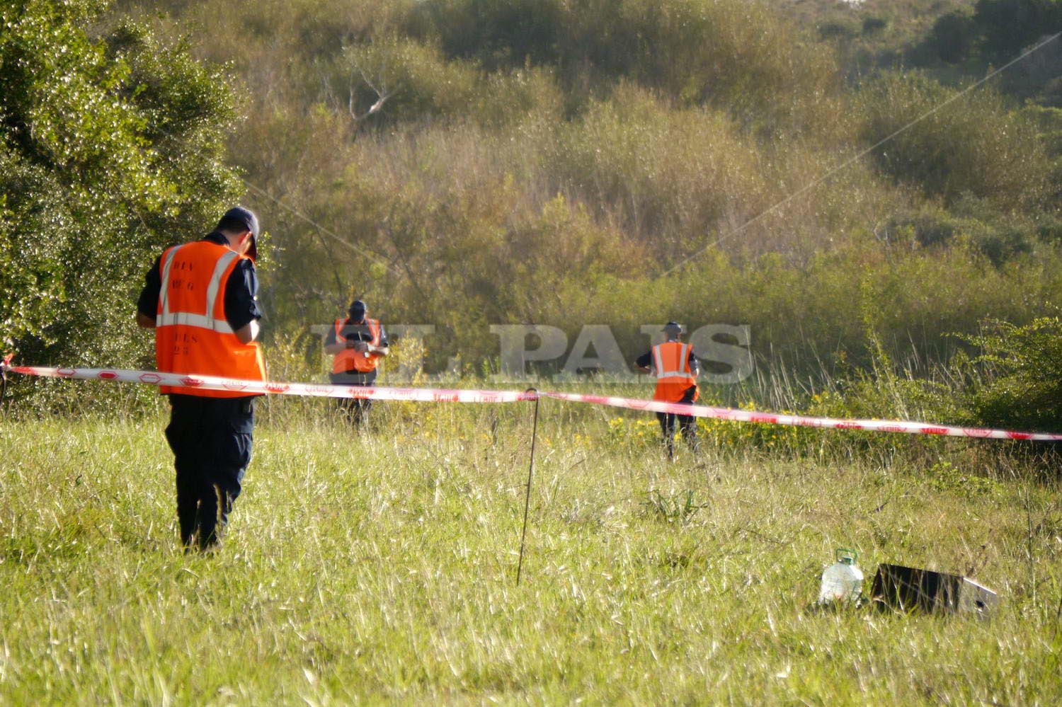 Tragedia aérea en Laguna del Sauce. Foto: Ricardo Figueredo