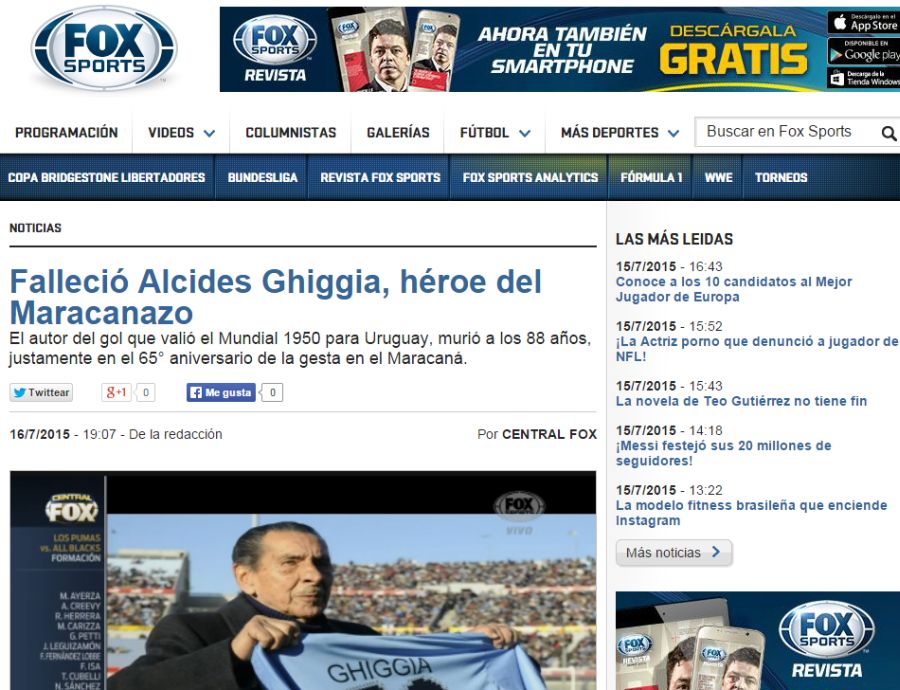 Fox Sports Latinoamérica.