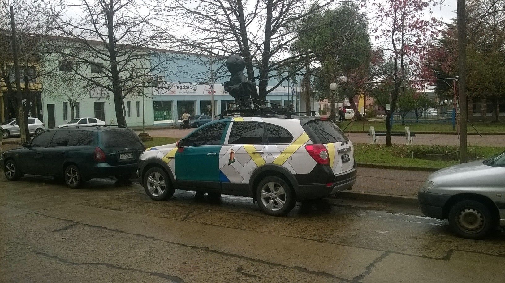 Los autos de Google Street View recorren Melo. Foto: Néstor Araújo