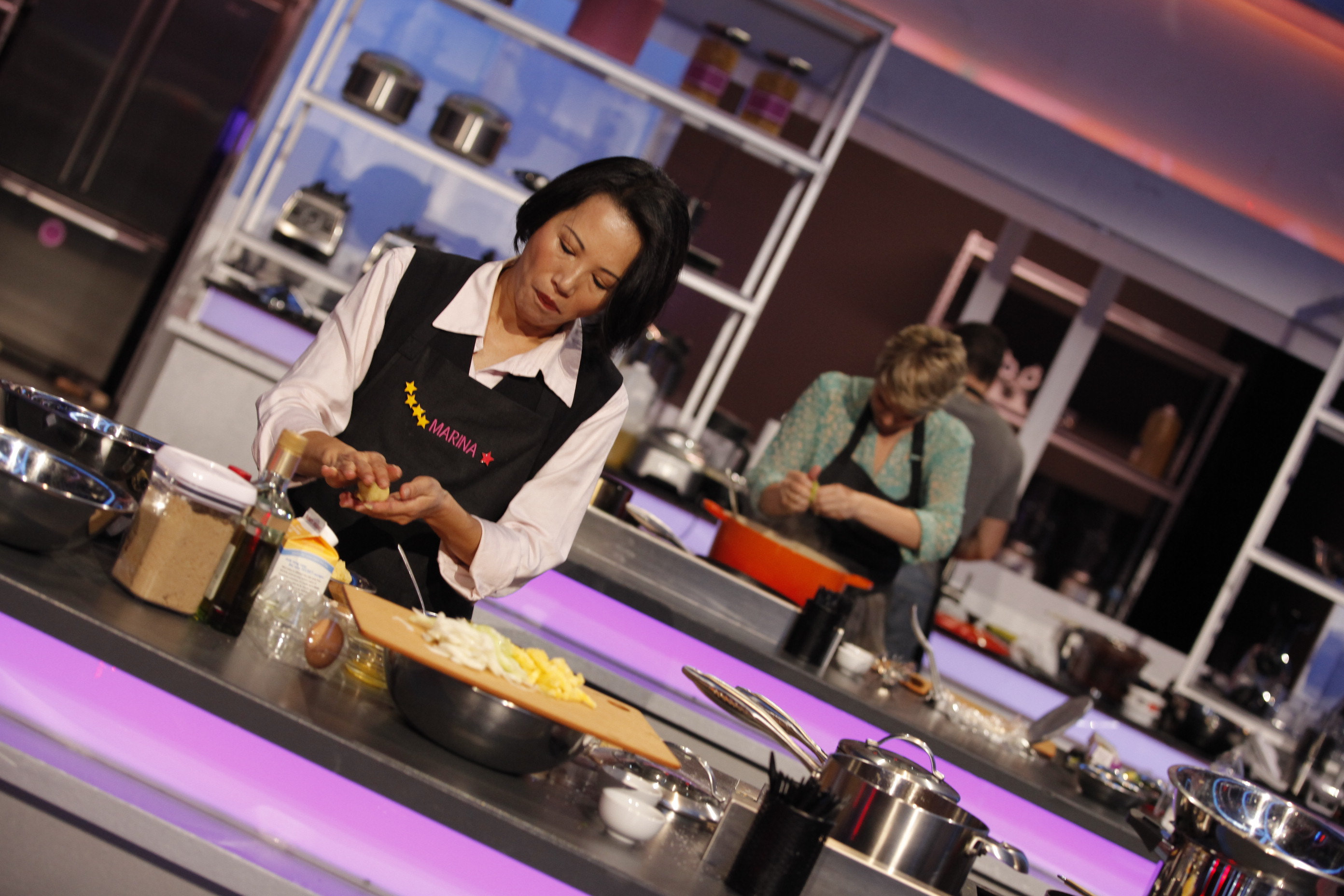 Los participantes de <i>The Taste</i> en acción.