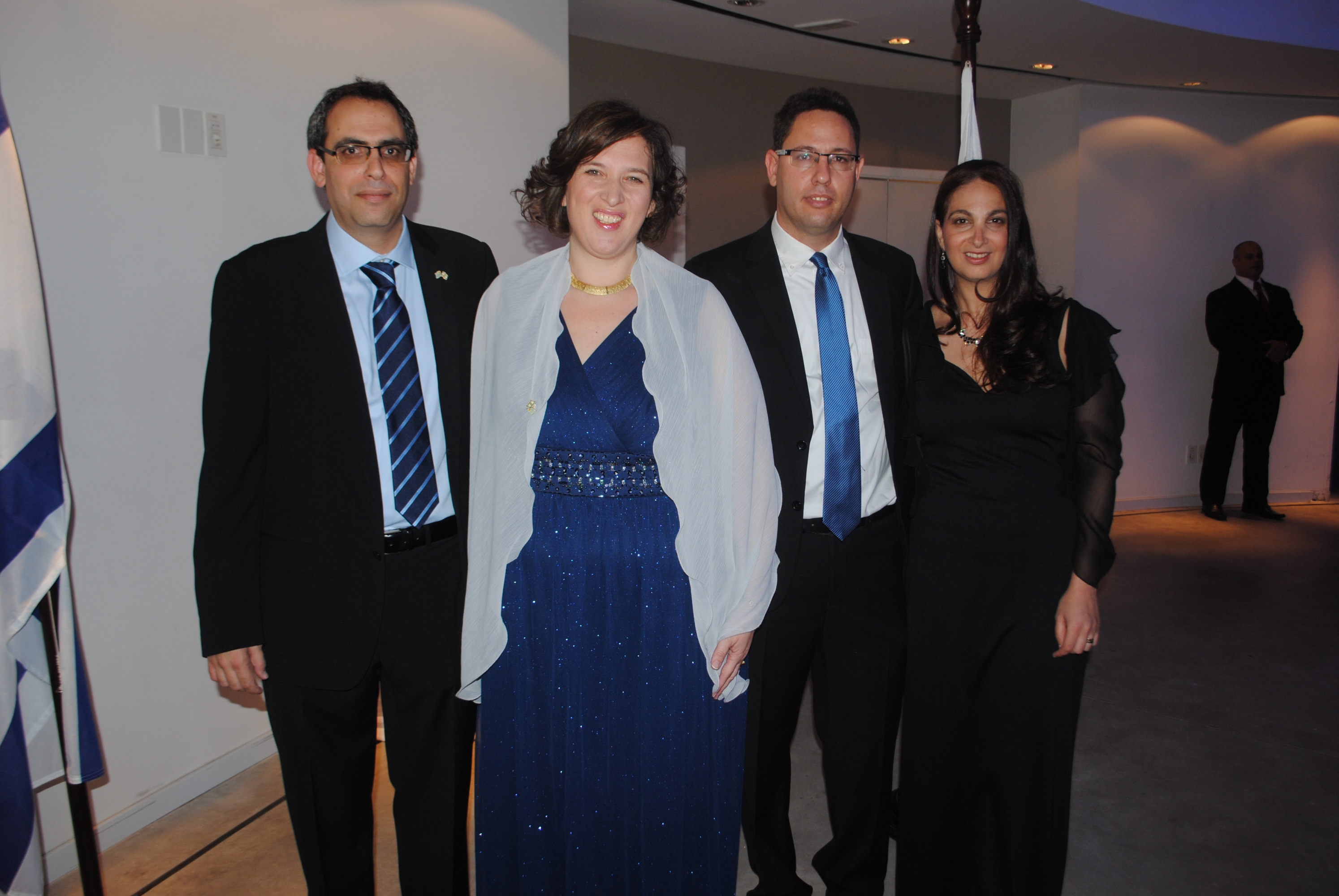 Lior Ben-Ami, embajadora de Israel Nina Ben-Ami, Ron Gerstenfeld, Ifat Gerstenfeld.
