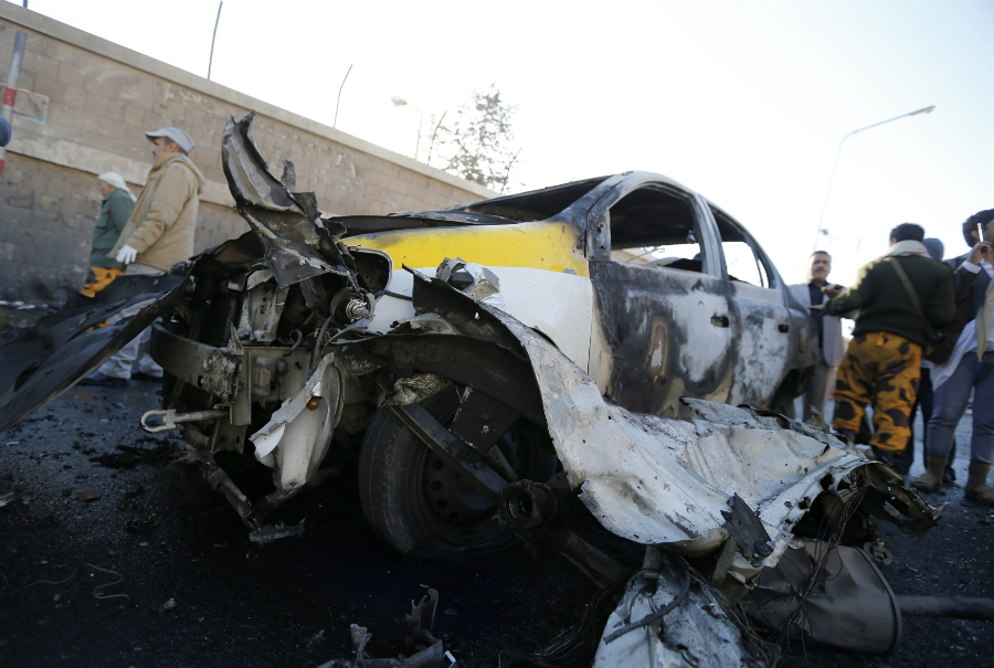 Atentado contra academia de Policía en Yemen. Foto: Reuters