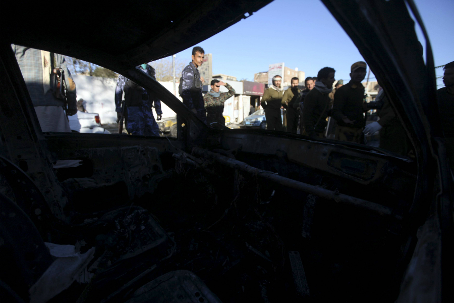 Atentado contra academia de Policía en Yemen. Foto: Reuters