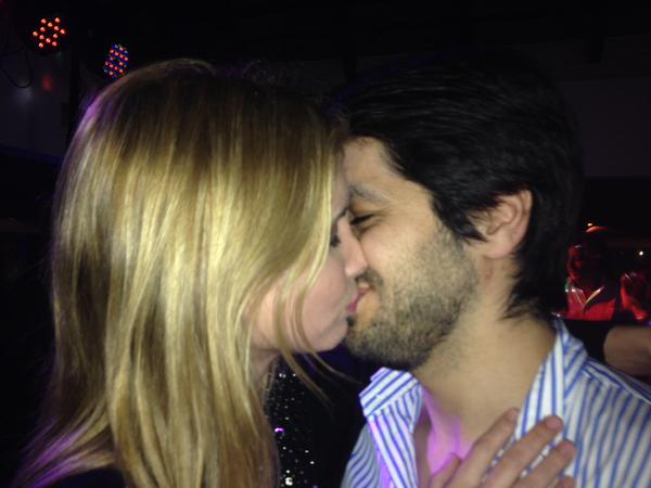 Natalie Yoffe y su novio Andrés Ojeda