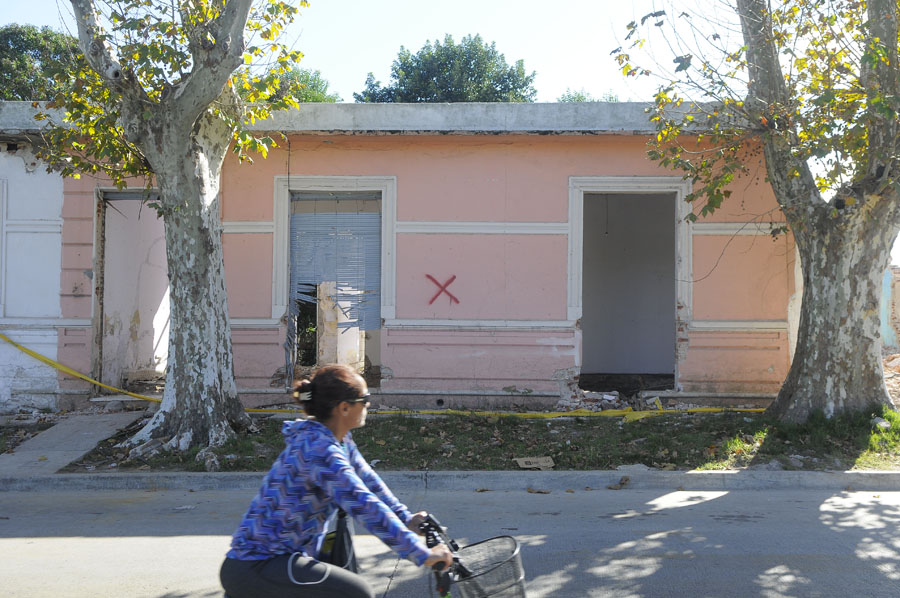 Demolición barrio Siete Manzanas. Foto: L.Carreño