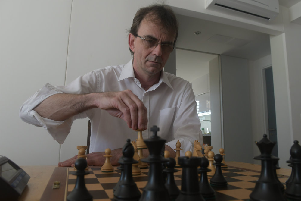 Roselli es campeón uruguayo y presidente de la FUA. Foto: Francisco Flores
