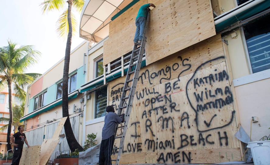Miami se prepara para la llegada del huracán Irma. Foto: AFP.