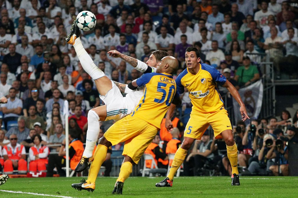 Gol de chilena de Sergio Ramos al Apoel