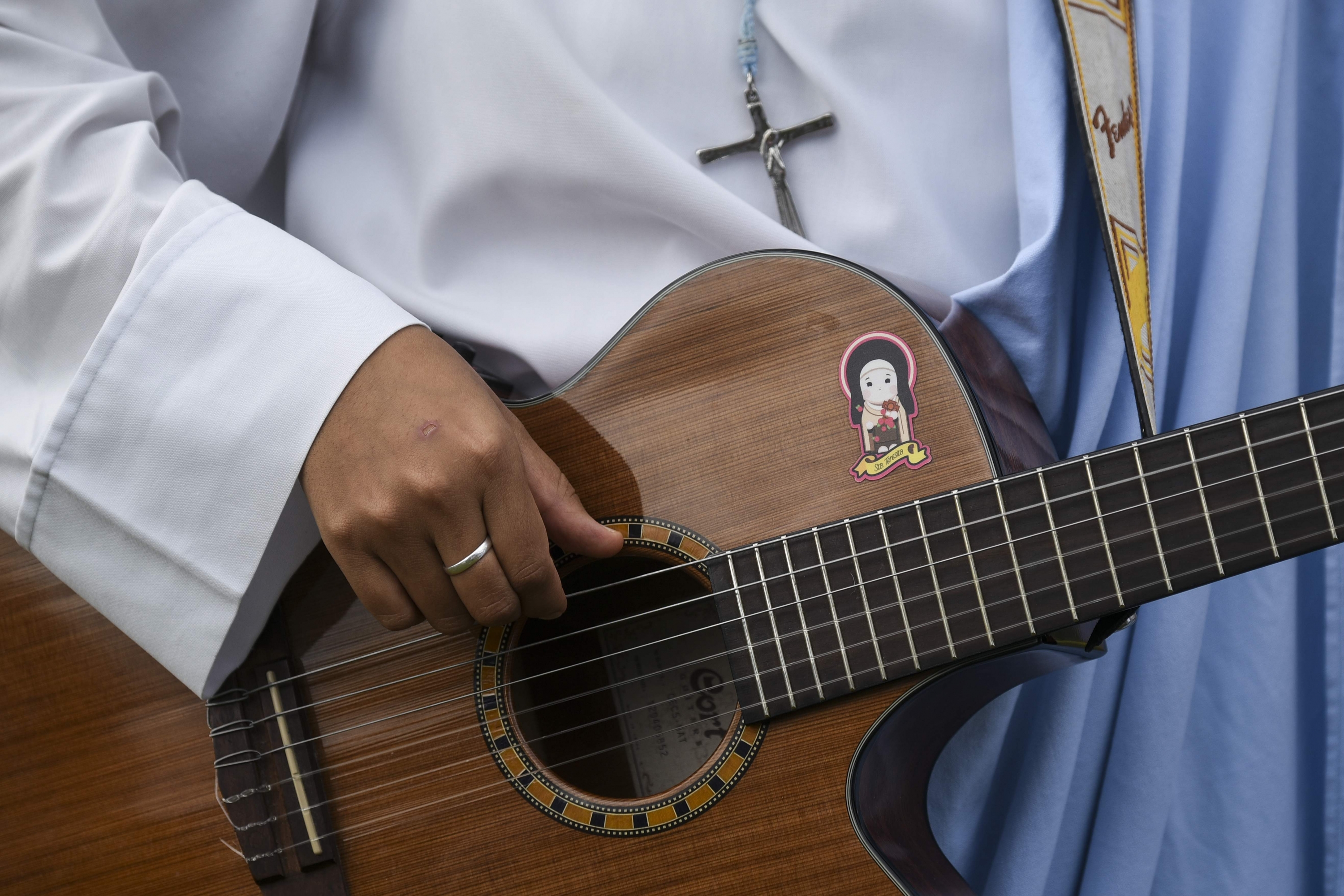 María Valentina, la monja rapera. Foto: AFP