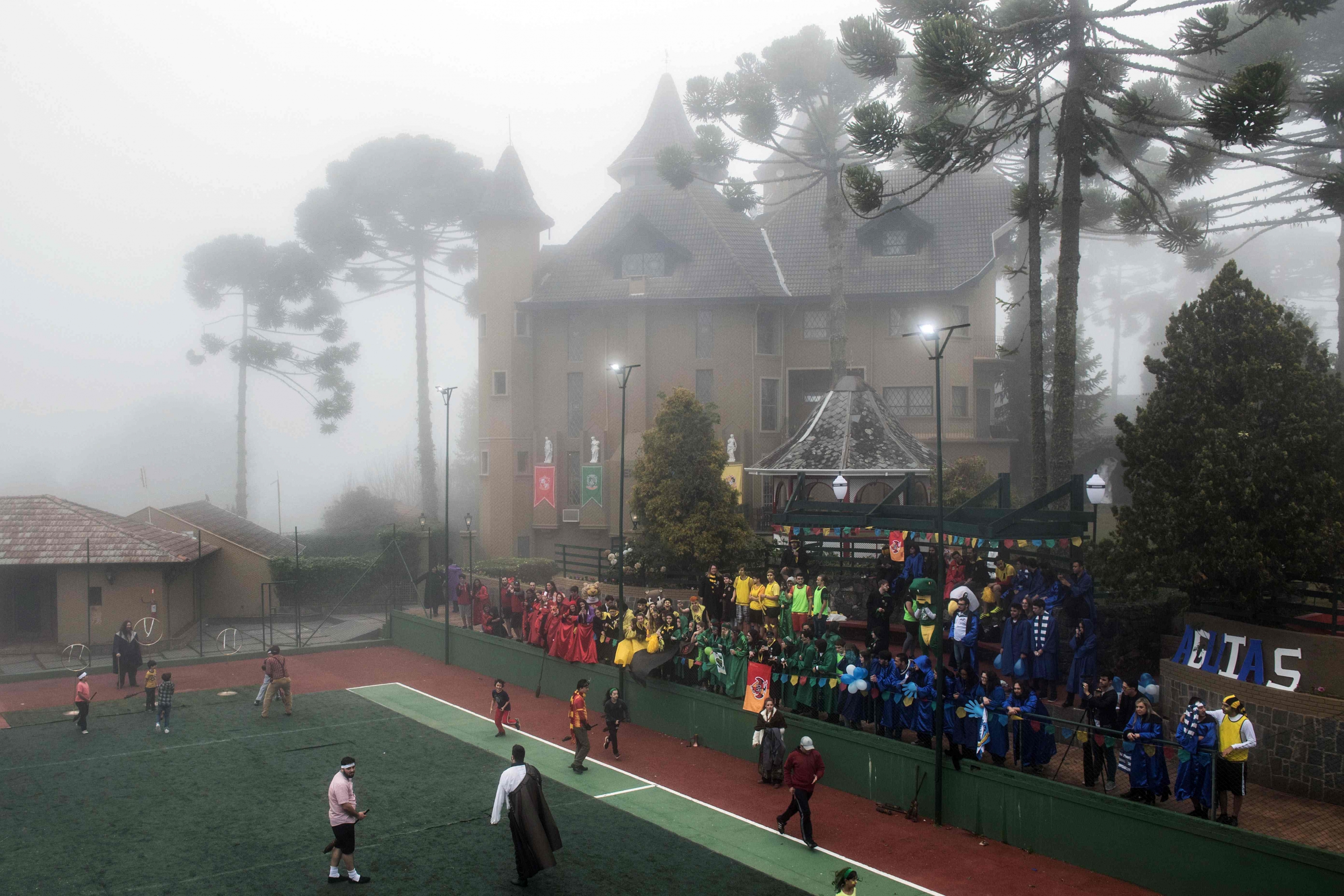 El Quidditch es el deporte estelar en la escuela de Harry Potter. Foto: AFP