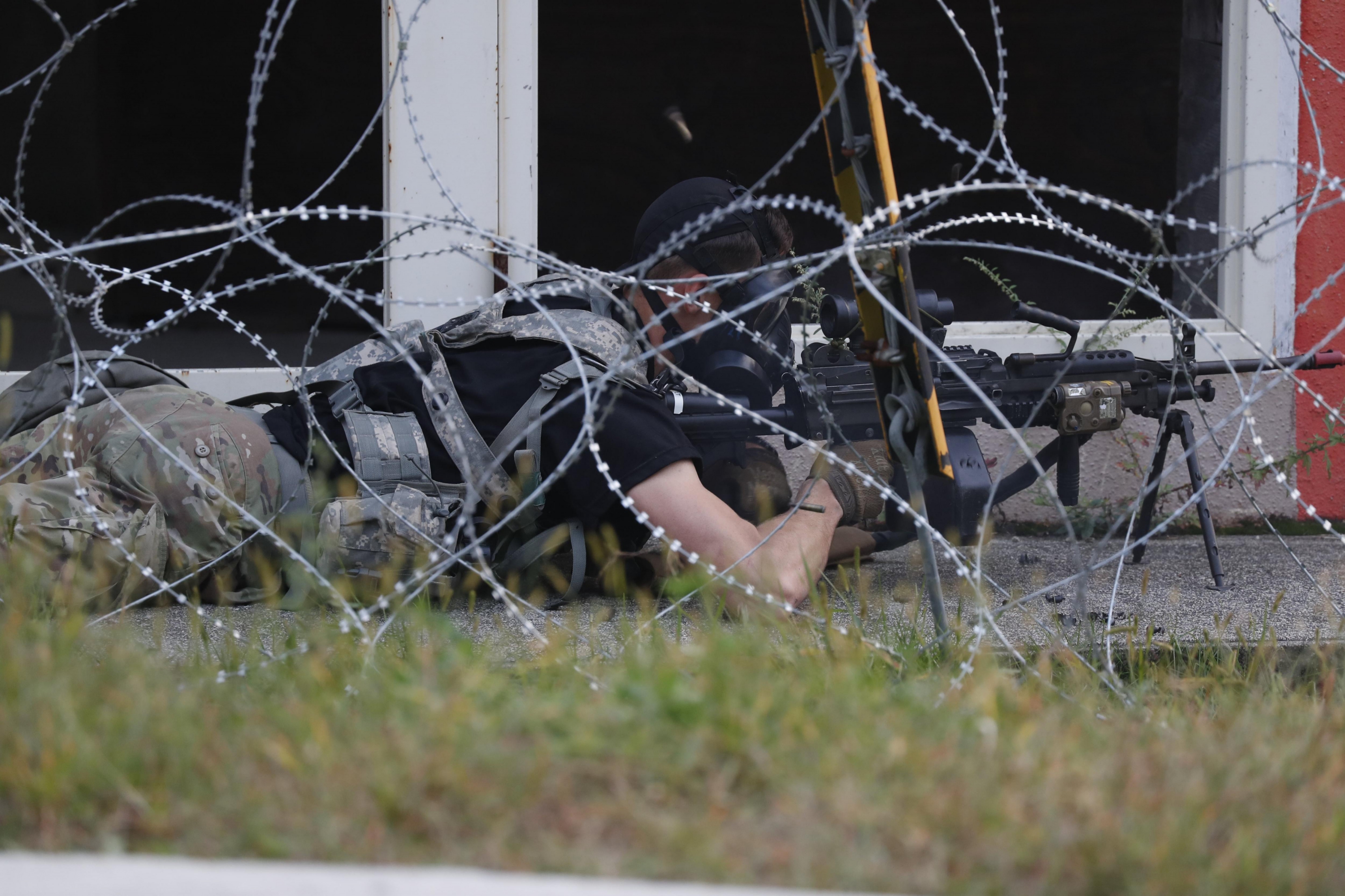 Ejercicios militares de Corea del Sur y EE.UU. Foto: EFE
