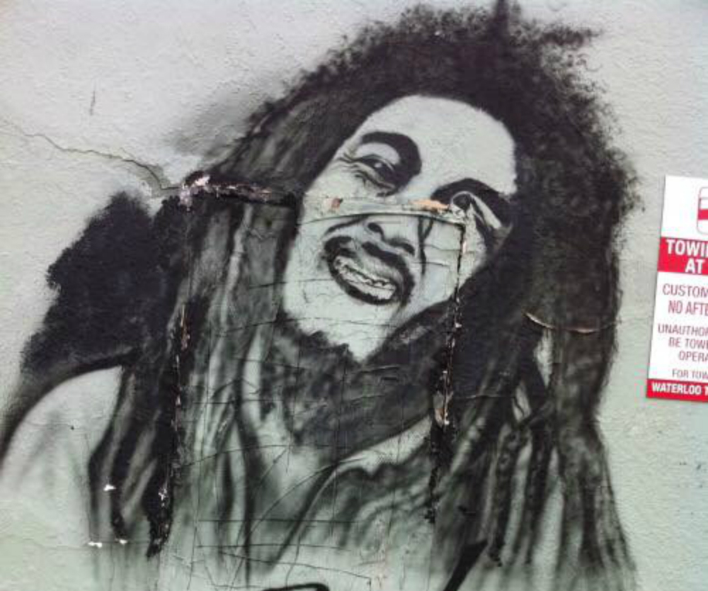 Bob Marley. Foto: @GraffitiHallofShame