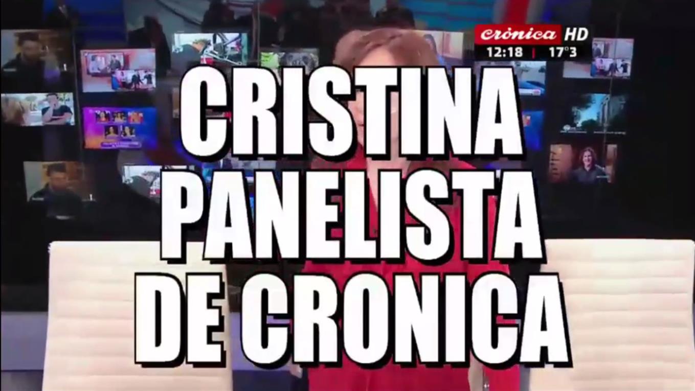 Las placas de la visita de CFK a Crónica.