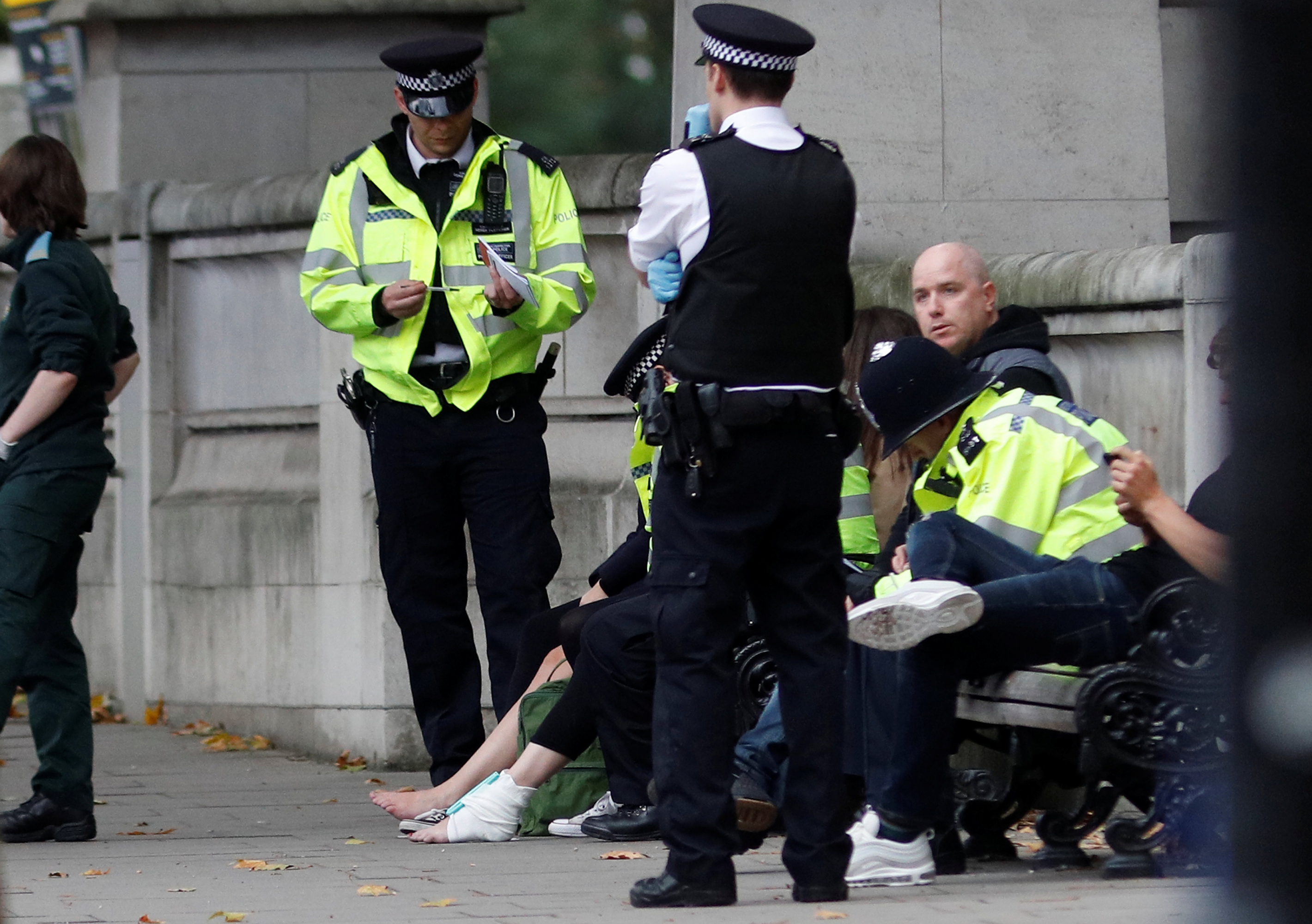 Un hombre atropelló a peatones en el centro de Londres. Foto: Reuters