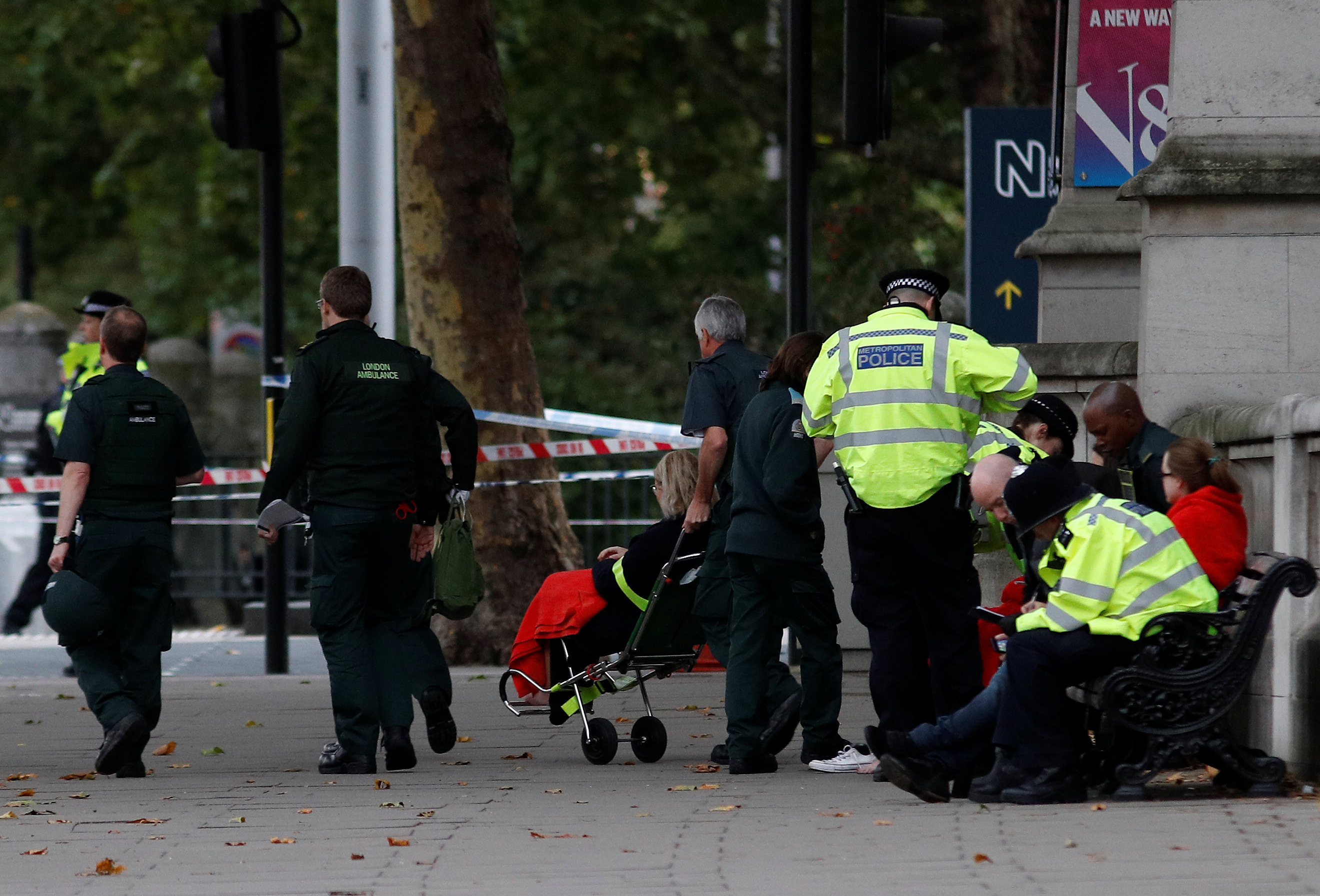 Un hombre atropelló a peatones en el centro de Londres. Foto: Reuters