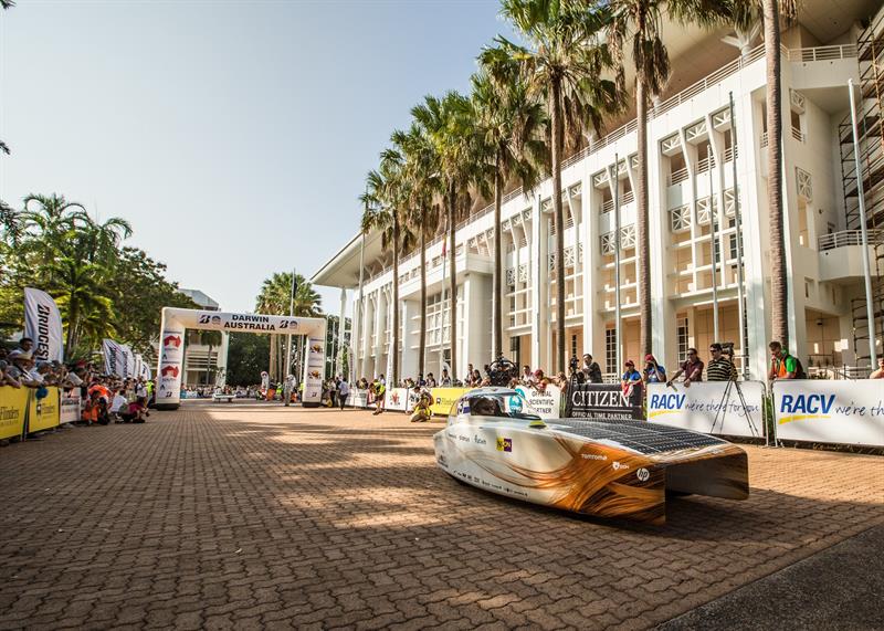 Chile es la única nación Latinoamericana que participa en el World Solar Challenge. Foto: EFE
