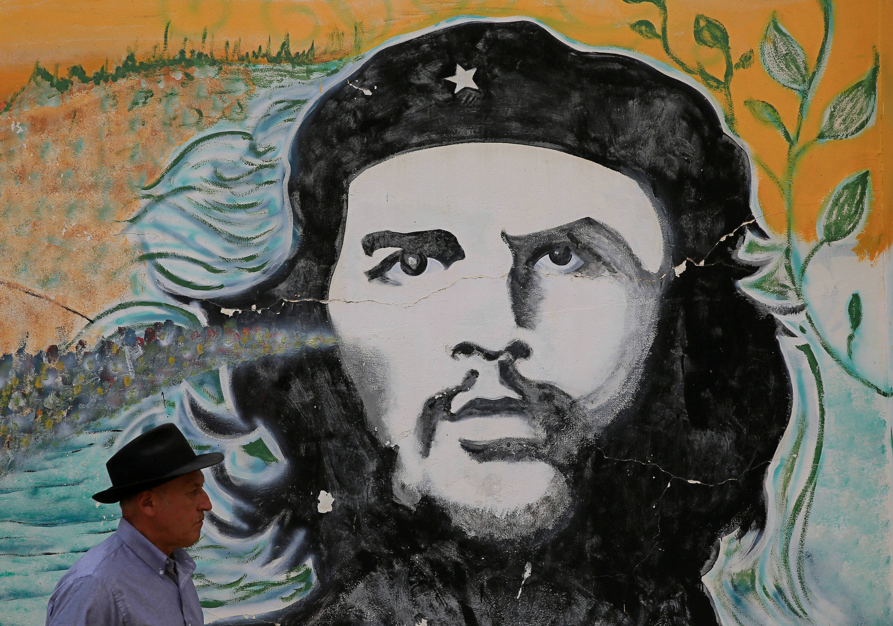 Mural de Ernesto Che Guevara. Foto: Reuters