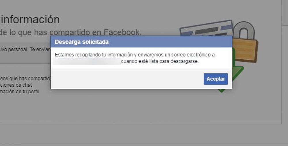 Recuperar datos en Facebook. Foto: Captura Facebook