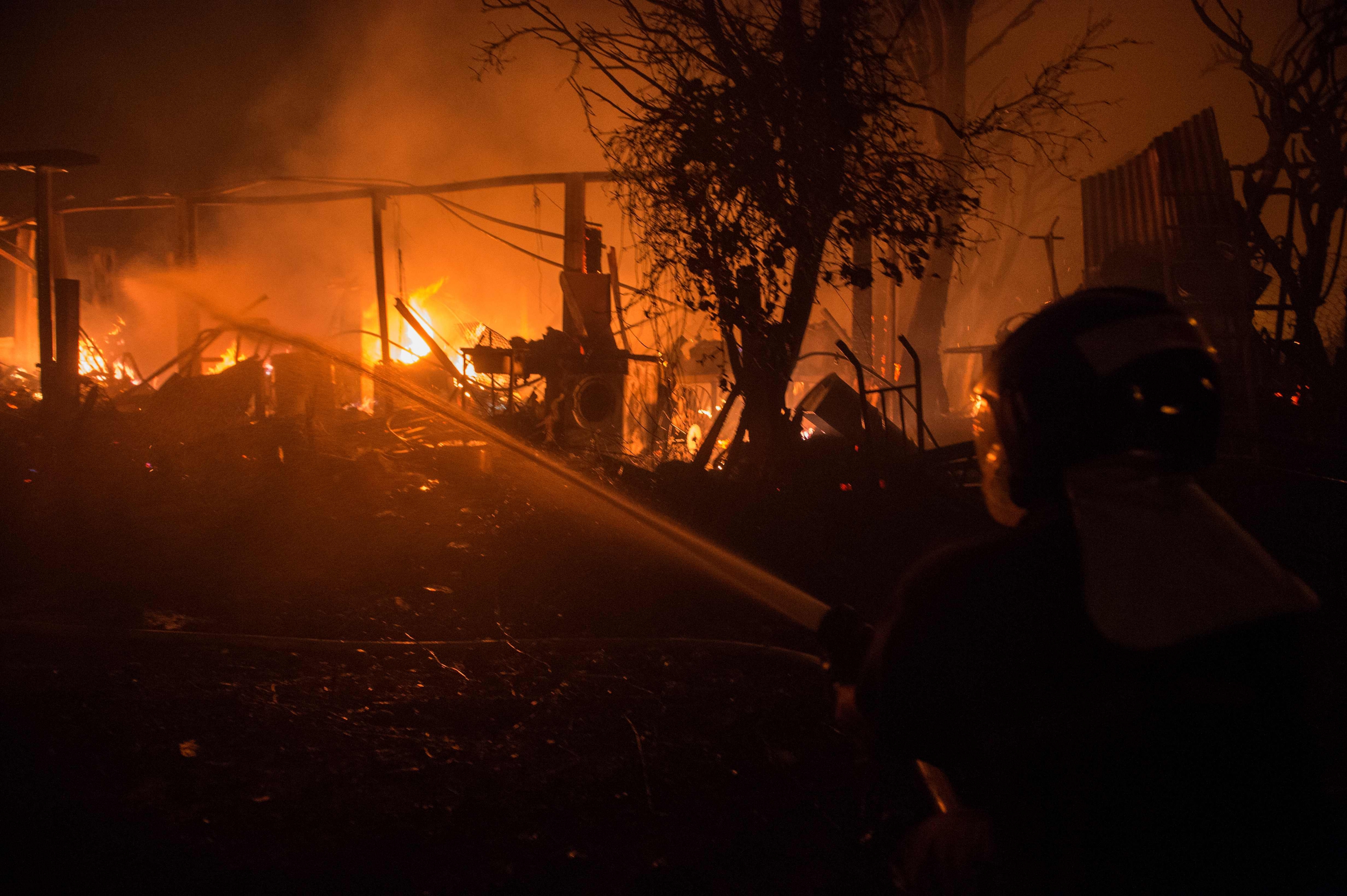 Incendio en Galicia. Foto: AFP