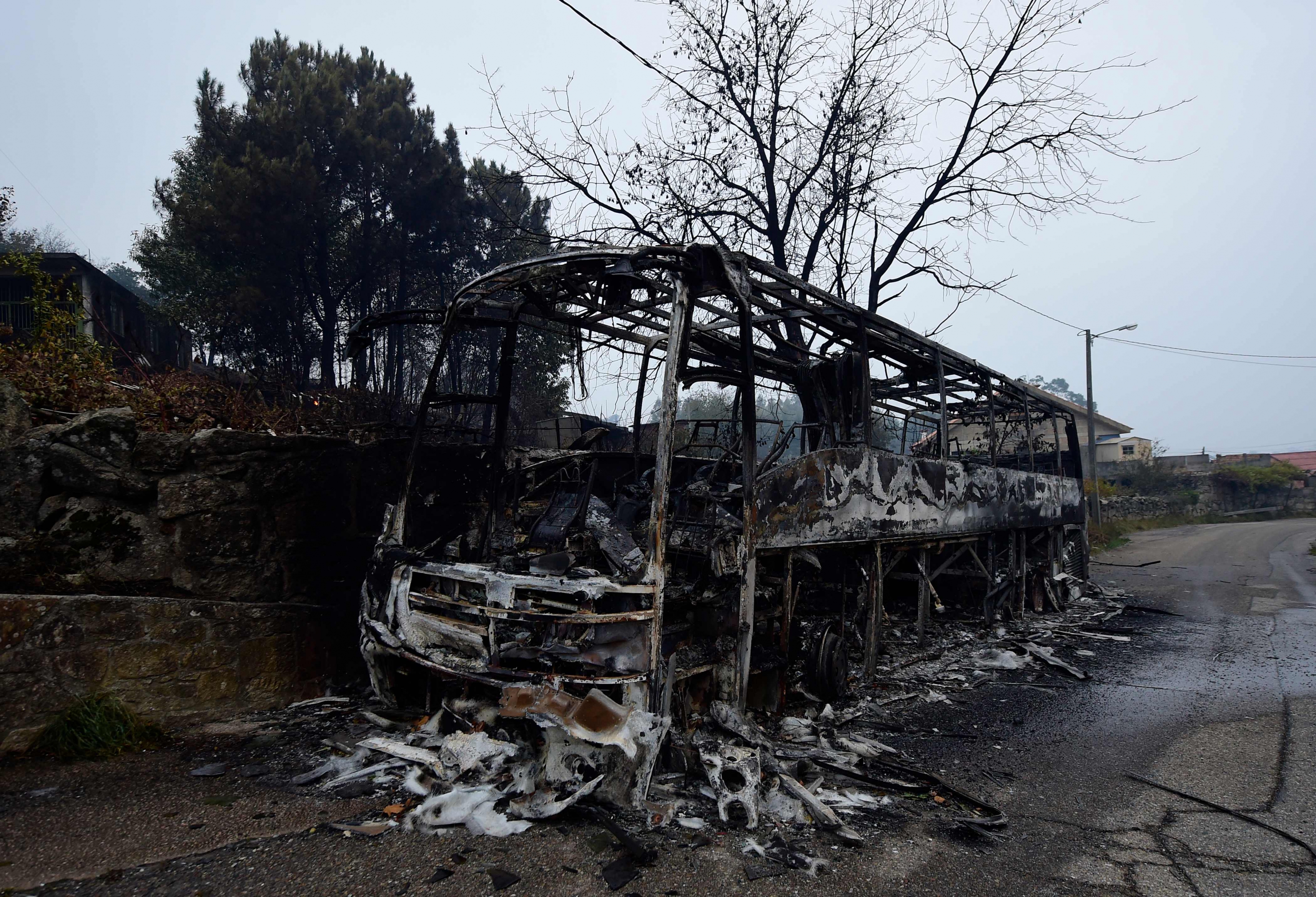 Incendio en Galicia. Foto: AFP