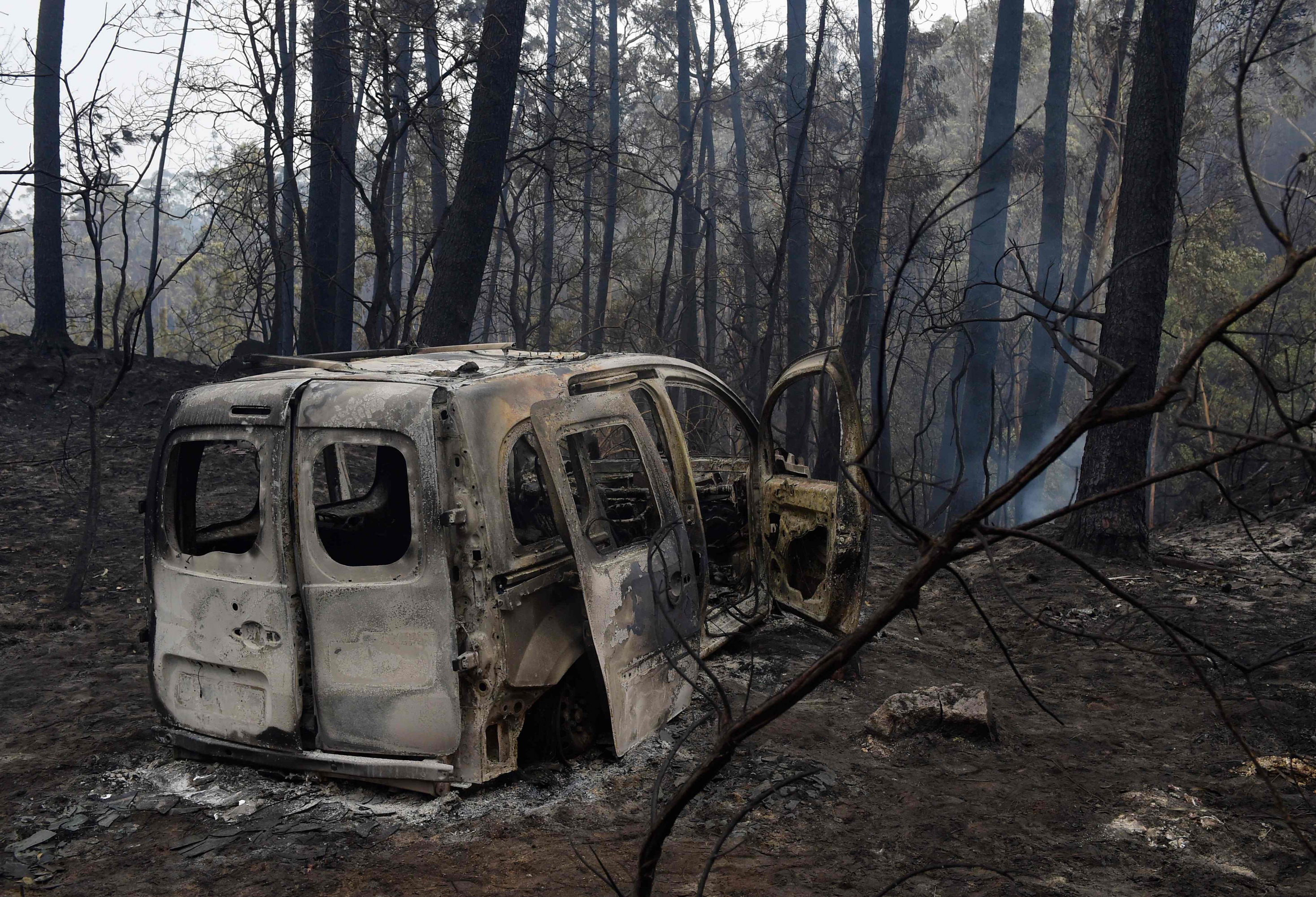 Incendio en Galicia. Foto: AFP