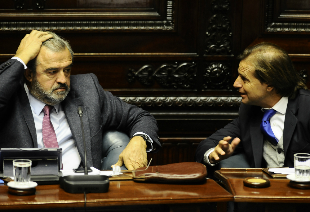 Los principales dirigentes nacionalistas se reunieron ayer en el Palacio Legislativo. Foto: D. Borrelli