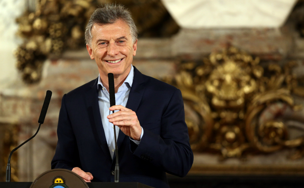 Mauricio Macri en conferencia de prensa. Foto: Reuters.