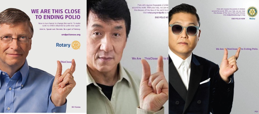 Bill Gates, Jackie Chan, PSY