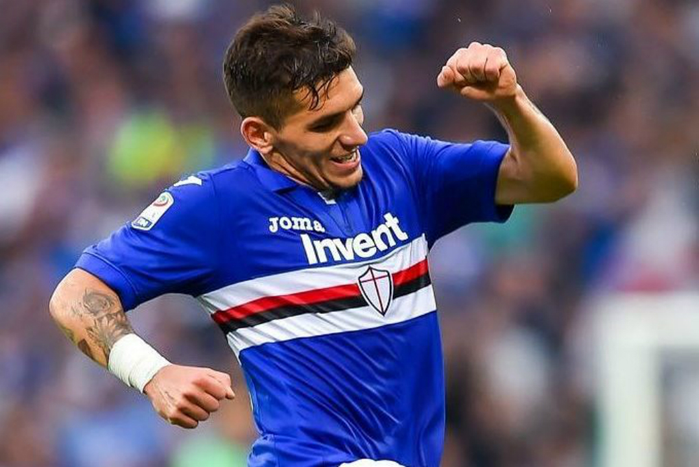 Lucas Torreira celebrando su primer gol en la Serie A de Italia