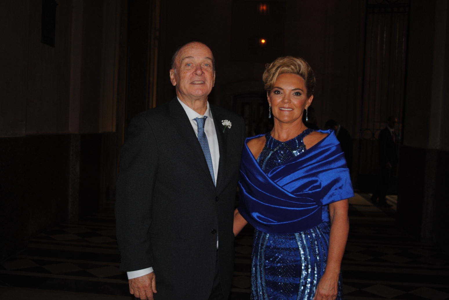 Gustavo Carrere, madrina Mariana Schneck.