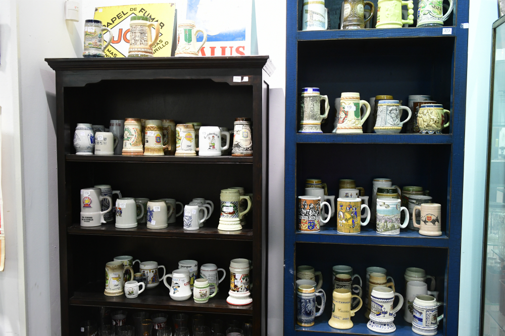 Colección: jarras de cerveza. Foto: Marcelo Bonjour