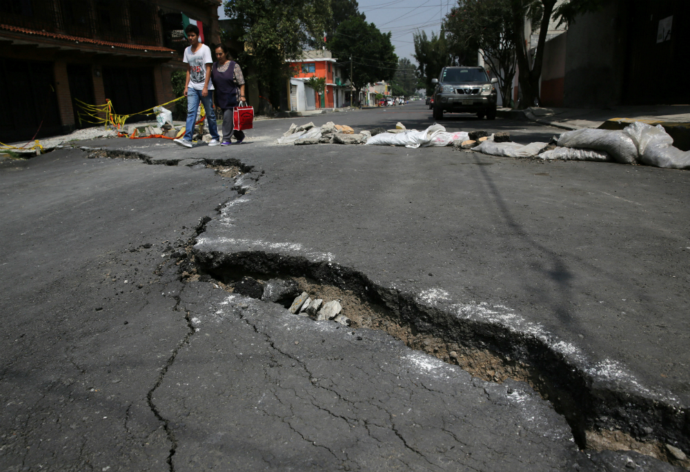 Lo que dejó el terremoto en México, en el barrio Colonia del Mar. Foto: Reuters.