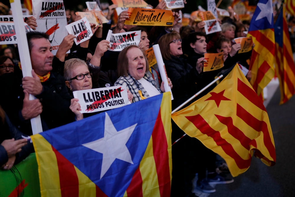 Cataluña: la región se prepara para las elecciones del 21 de diciembre. Foto: AFP