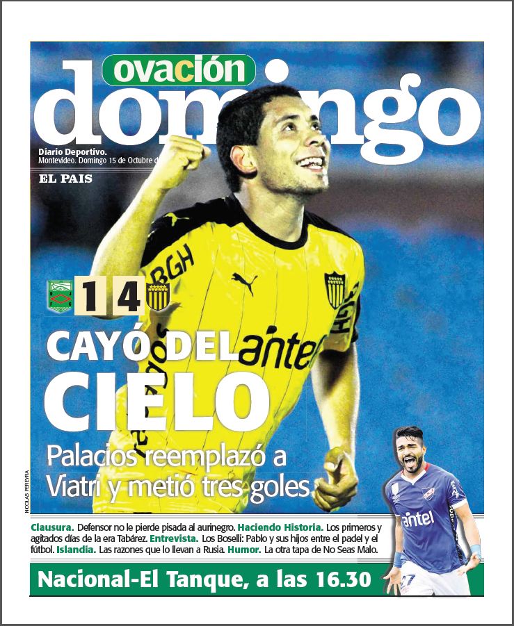 Portada de Ovación del 15 de octubre de 2017.