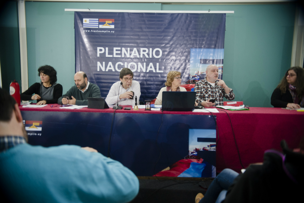 Plenario: desde que renunció Sendic no se reúne el máximo organismo del FA. Foto: F. Flores