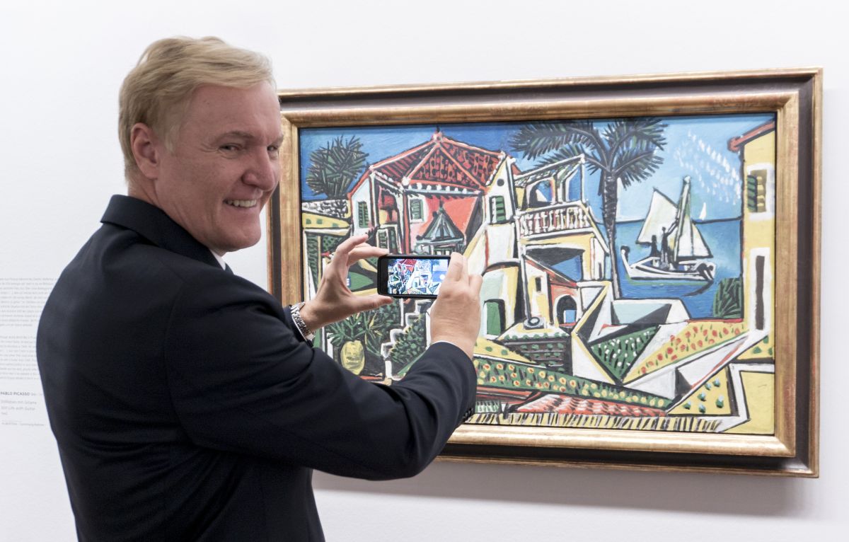 Realidad aumentada en el Museo Albertina de Viena. Foto: AFP