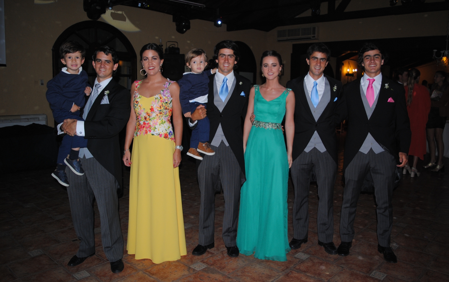 Santiago, Alfonso, Valentina, Joaquín, Rodrigo, Agustina, Ignacio y Francisco Preve.