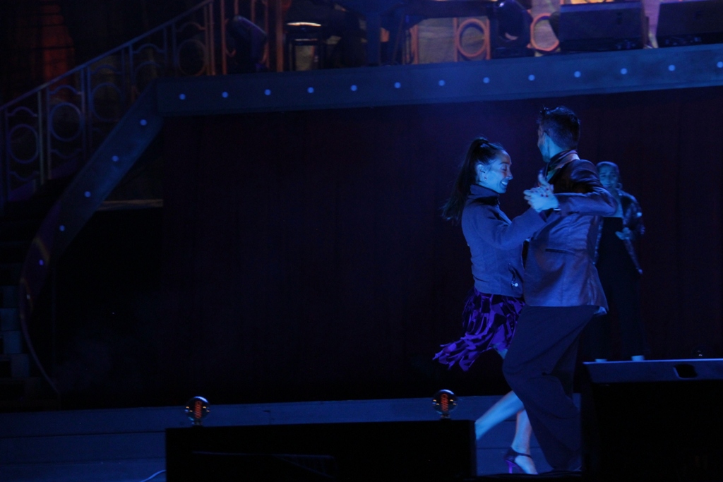 Ensayo general de El Delirio en el Estadio Centenario. Foto: Gabriel Rodríguez